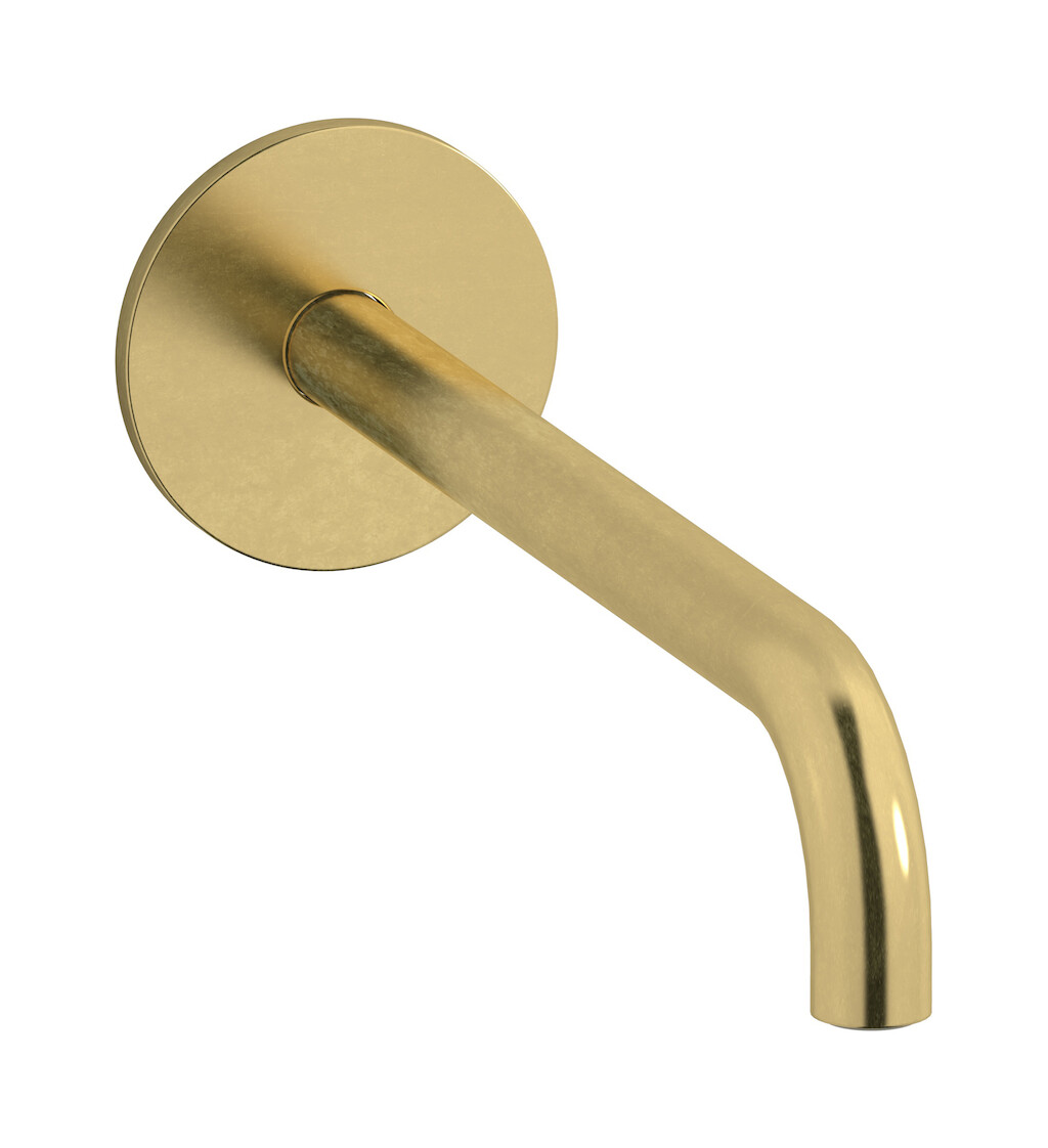 Длинный настенный излив для ванны WE ARE IB rx328on_23 Natural Brass Reflex