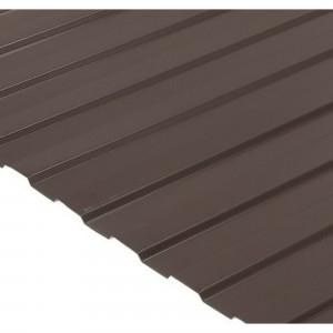 82011728 Профнастил С8 0.45 мм 1200х2000 мм коричневый RAL 8017