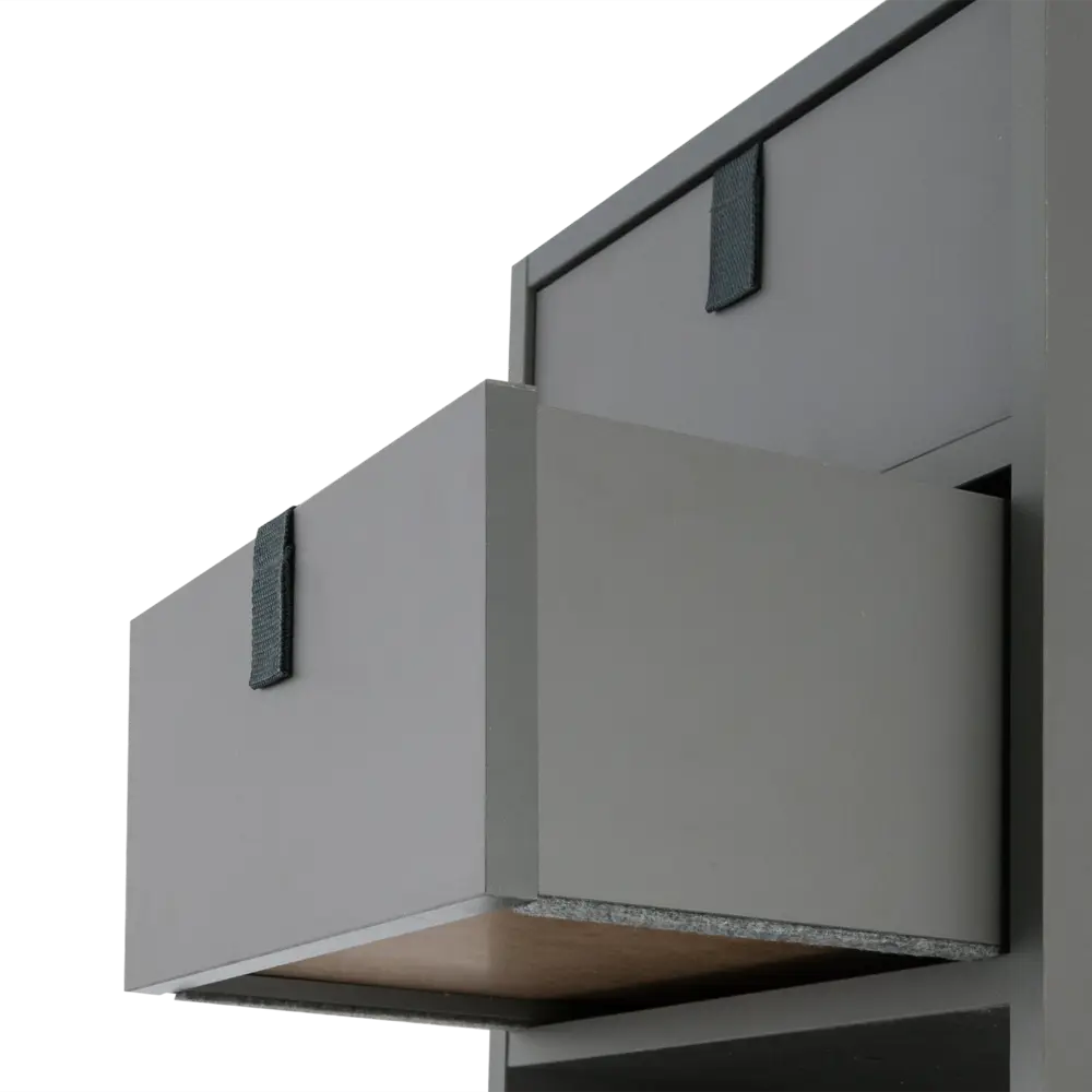 Ящик выдвижной КУБ 32.5x15x31.5 см ЛДСП цвет графит 82480997 STLM-2194784 Santreyd  - Вид №2