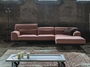 Gobbo Salotti Съемный тканевый диван с шезлонгом