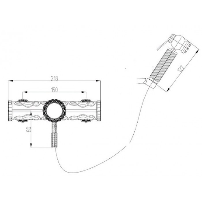 Смеситель для биде Zorg A 123 BD BR Смеситель для кухни Zorg  - Вид №2