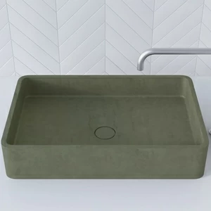 WВ601OLIVKOVYJ Накладная раковина на столешницу  овальная BetOn