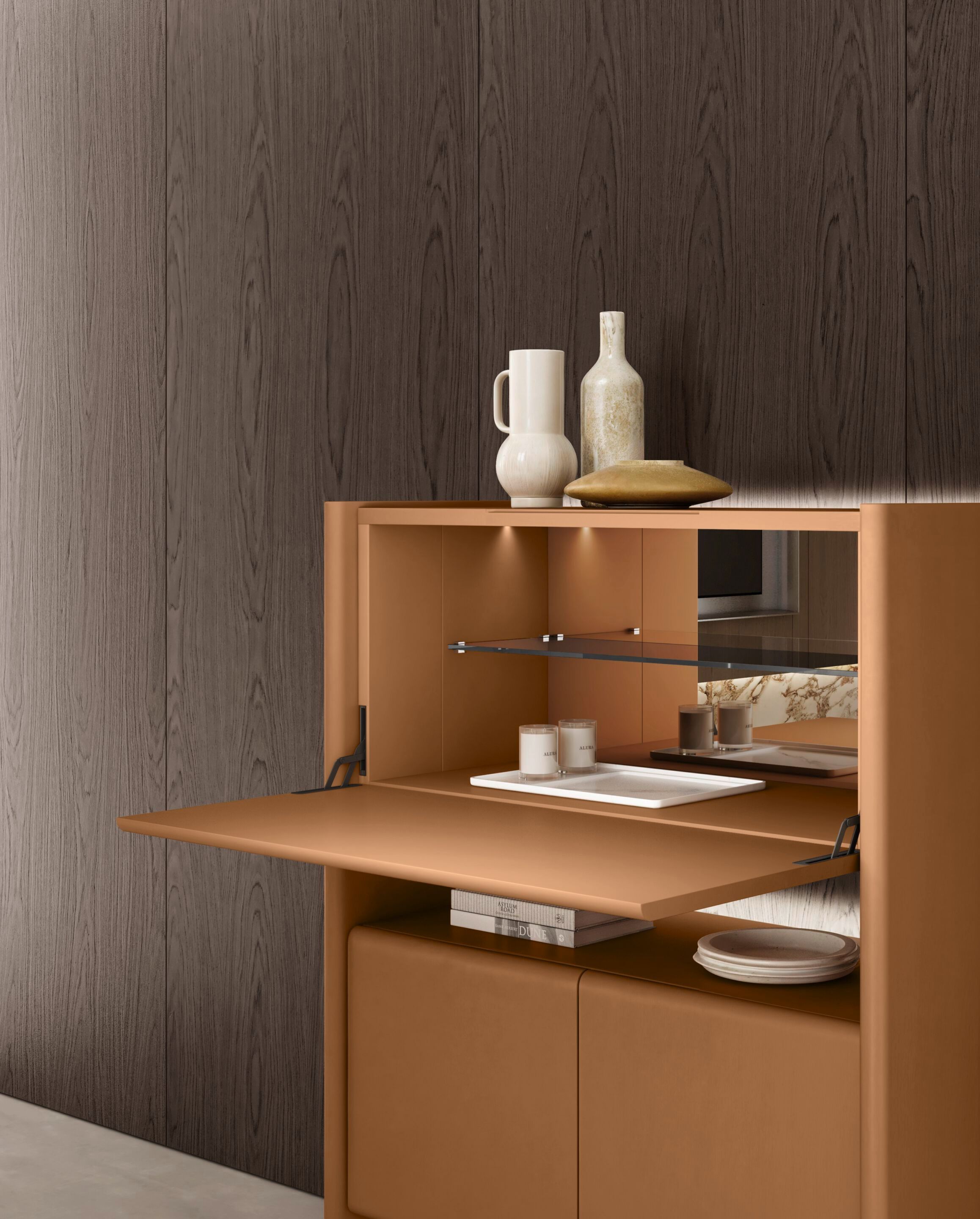 Шкаф из МДФ со встроенным освещением Olivieri Cosmo ARCH-00067199 - Вид №1