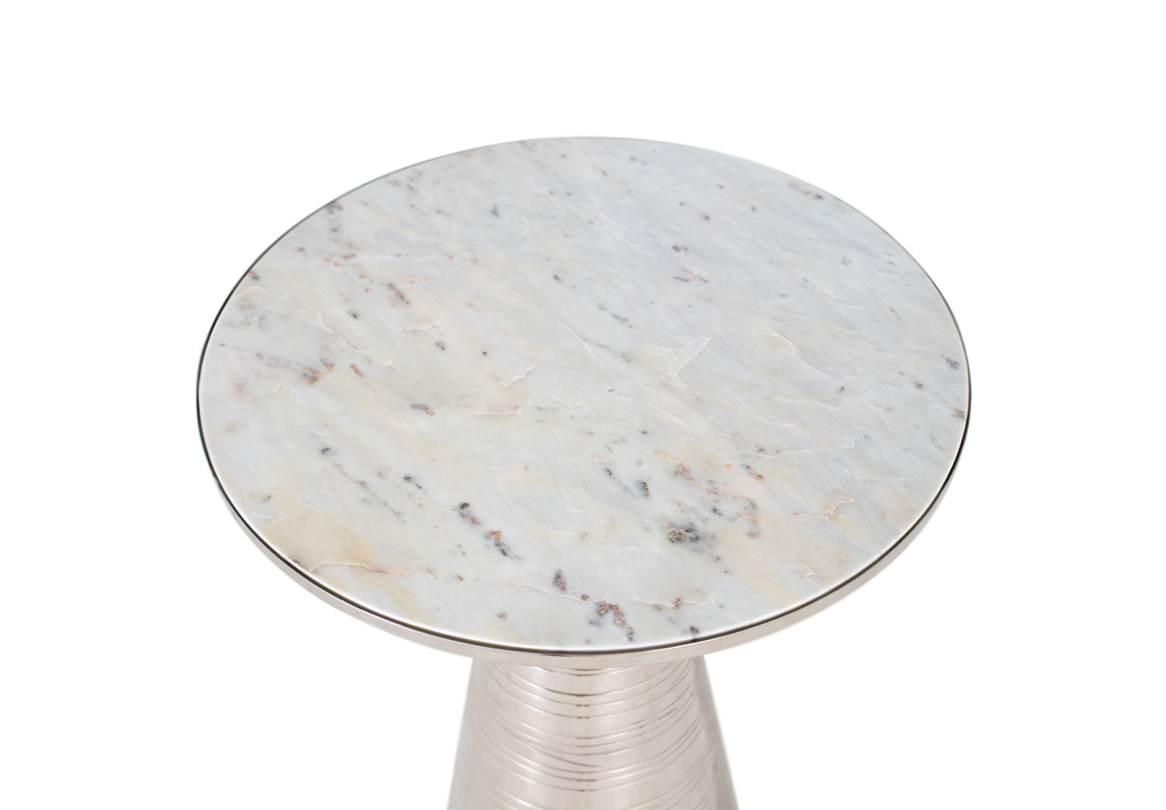 Круглый мраморный журнальный столик Giner y Colomer 1637 ARCH-00022383 - Вид №4