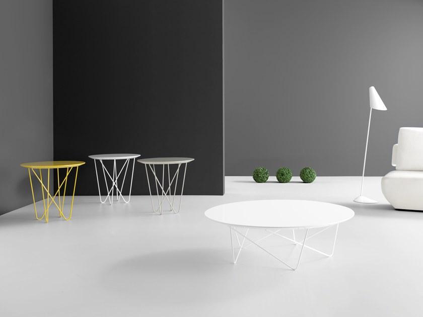 Kendo Mobiliario Высокий круглый лакированный журнальный столик sun-id-1514442 - Вид №1