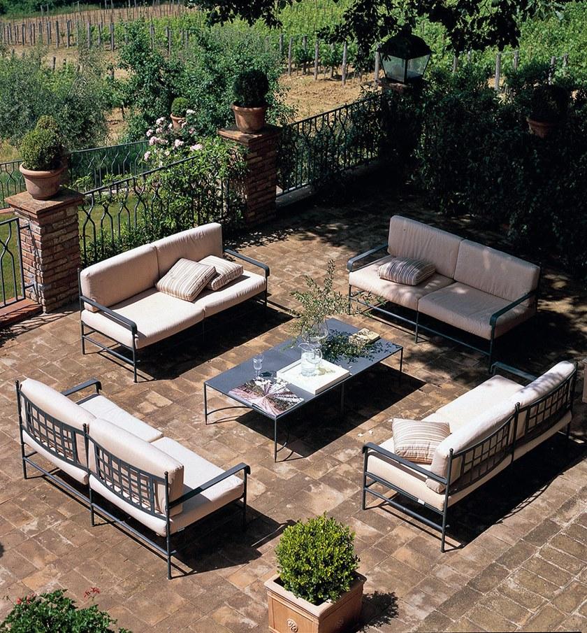 Unopiù Садовый диван из оцинкованного железа и акриловой ткани Toscana Todi - Вид №4