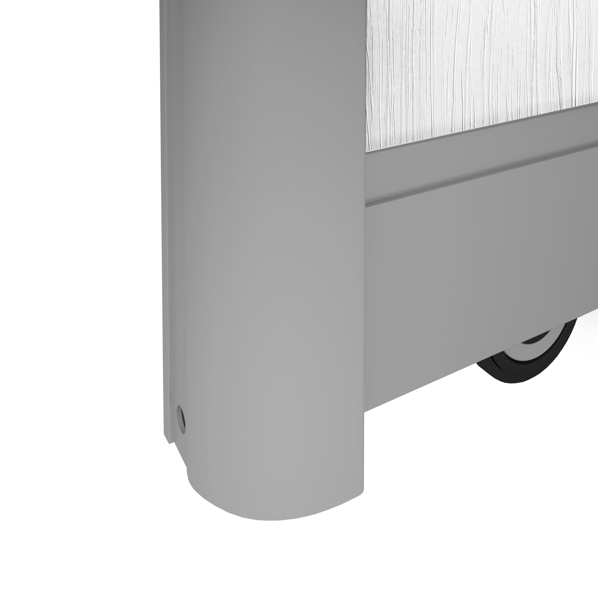 SPACEO Дверь-купе белый ясень с алюминиевым профилем 82335358 STLM-0024799 - Вид №3