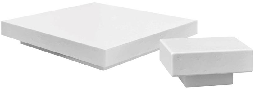 GANSK Низкий квадратный сервировочный стол из стекловолокна Nordic G4009 - Вид №1