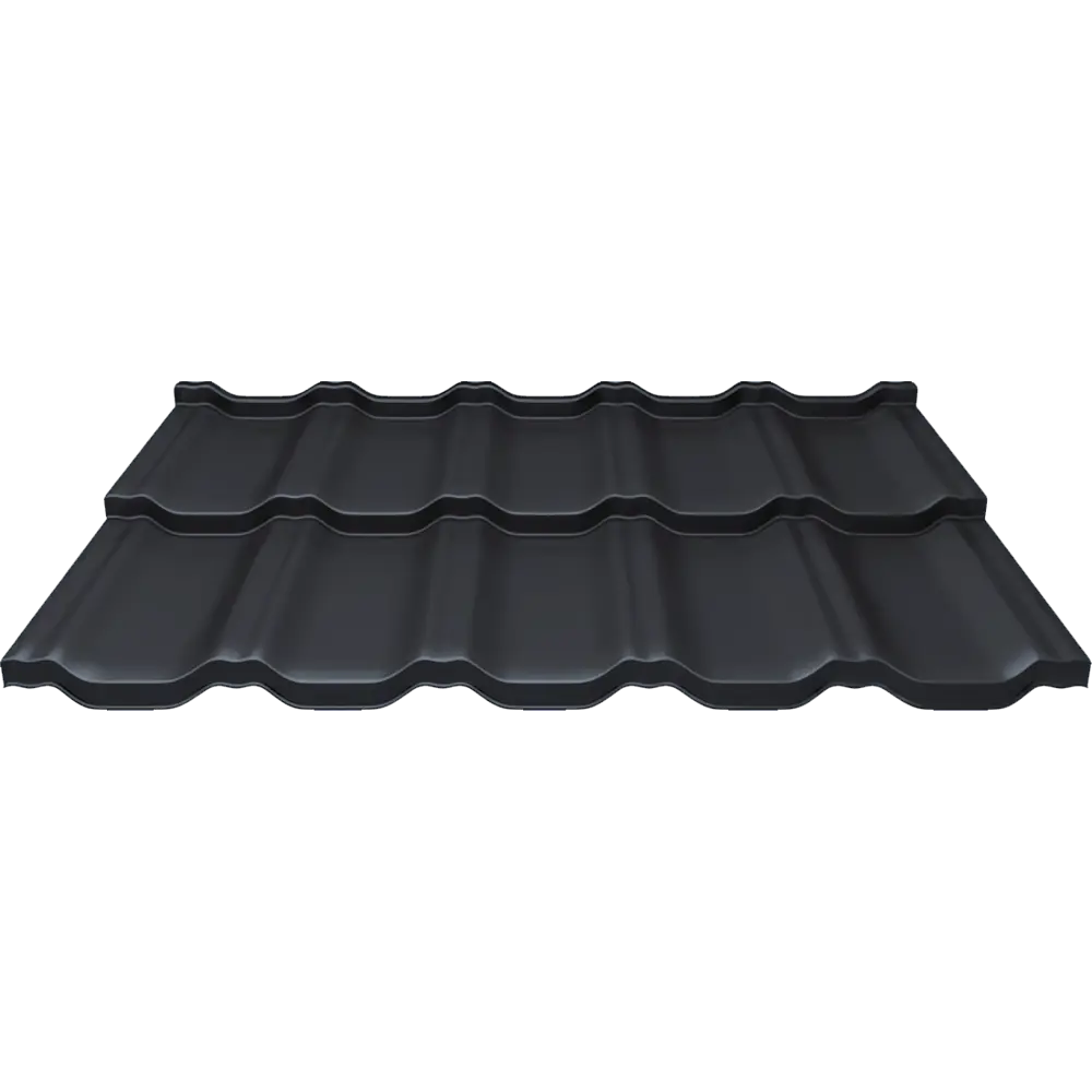 Металлочерепица квинта Uno 0.5 Satin RAL 7024 1210x720 мм серый 82146048 STLM-2136597 Grand Line  - Вид №1