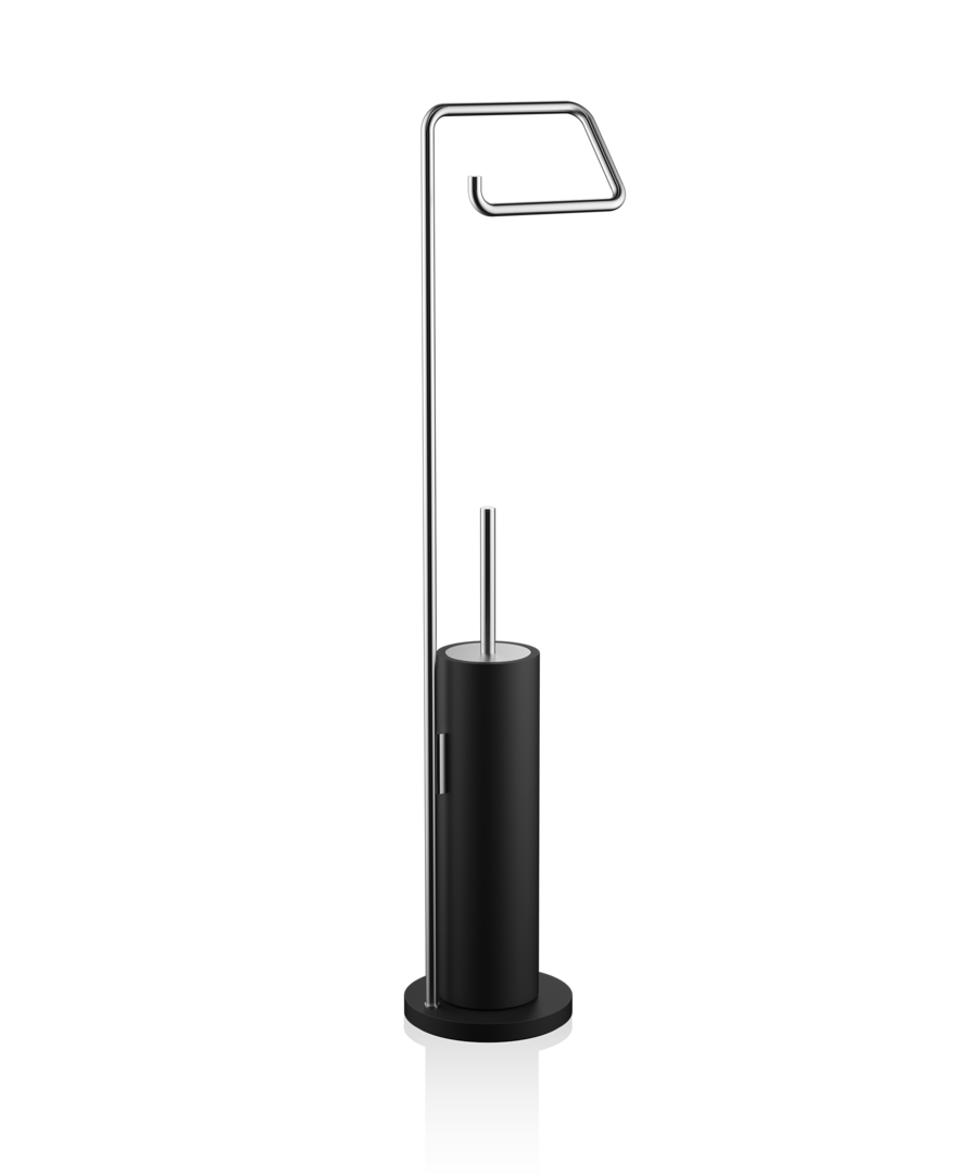 стойка STONE SBK DECOR WALTHER Черный матовый/матовая сталь 973565 