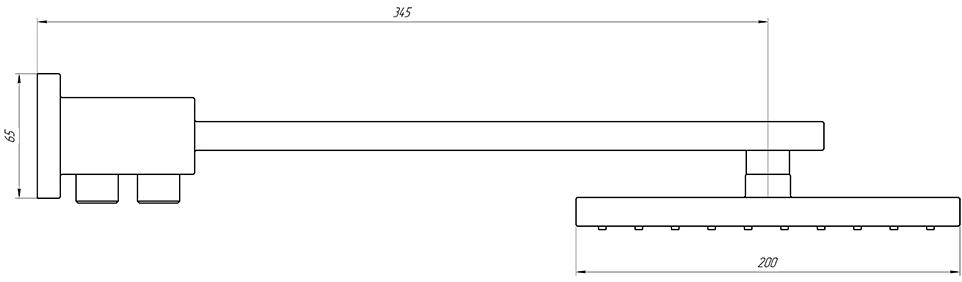 Paini Milano 50CR759TCASQET9 верхний накладной душ - Вид №5