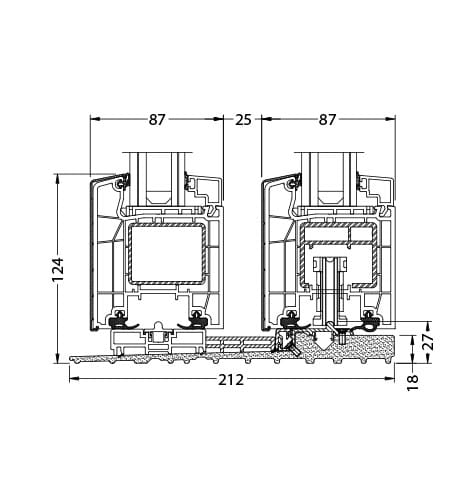 ПВХ/алюминиевый раздвижной подъемник DQG - Diquigiovanni DQG HST 85 ARCH-00089905 - Вид №3