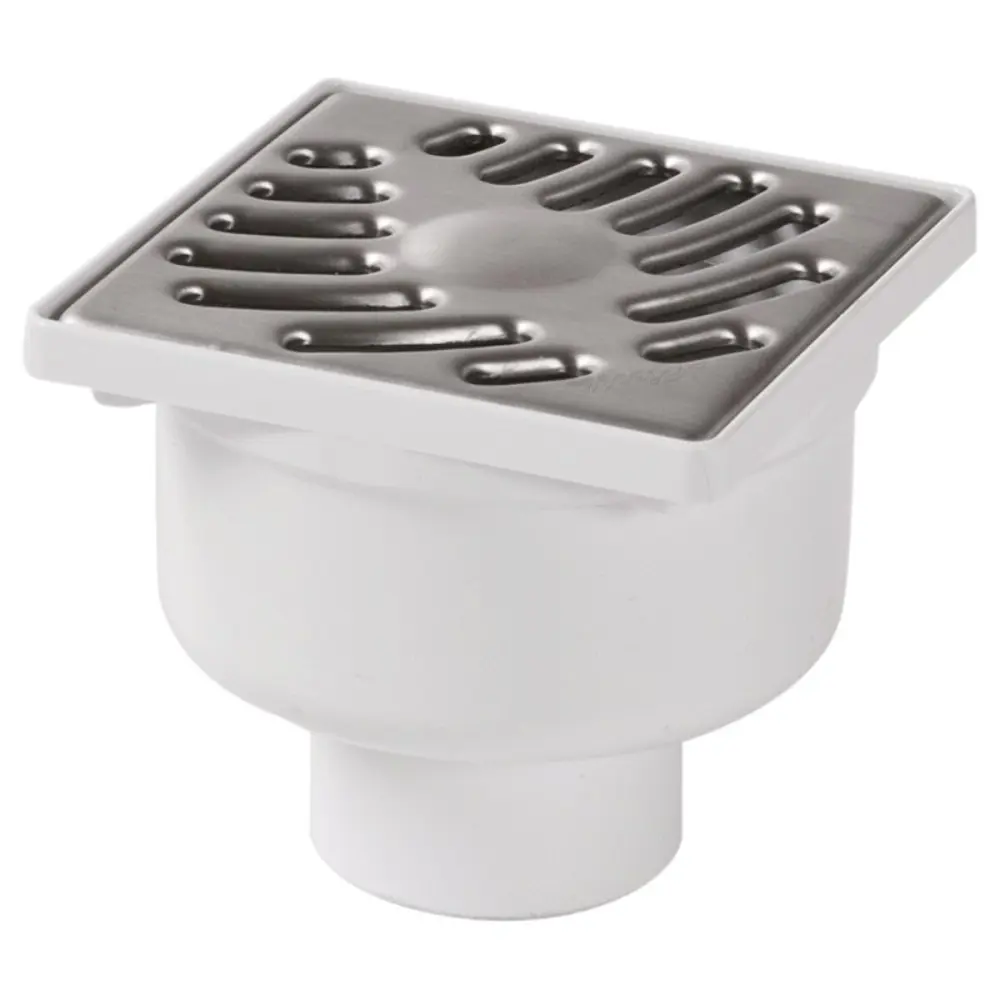 Трап для душа Sas 105x105 мм вертикальный слив пластик STLM-2019716