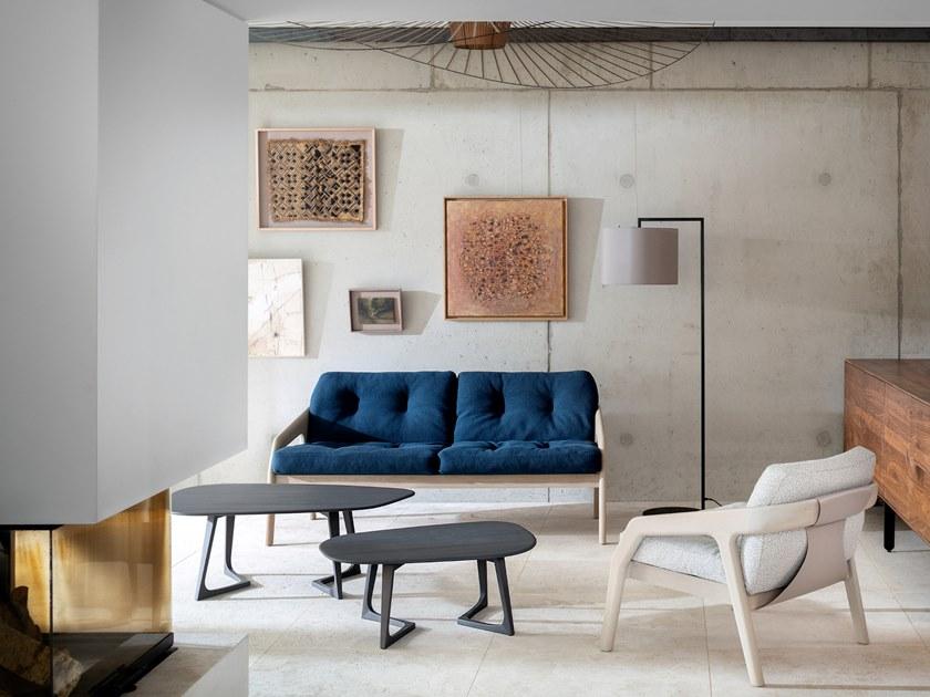 ZEITRAUM Низкий овальный деревянный журнальный столик Twist sun-id-1408921 - Вид №6