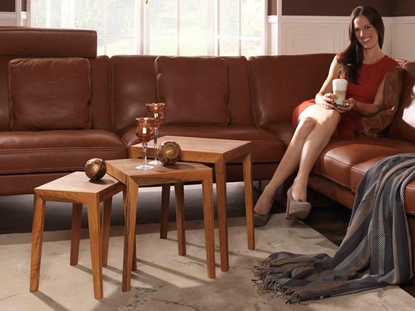 sixay furniture Низкий штабелируемый журнальный столик из массива дерева Theo sun-id-1468405 - Вид №6