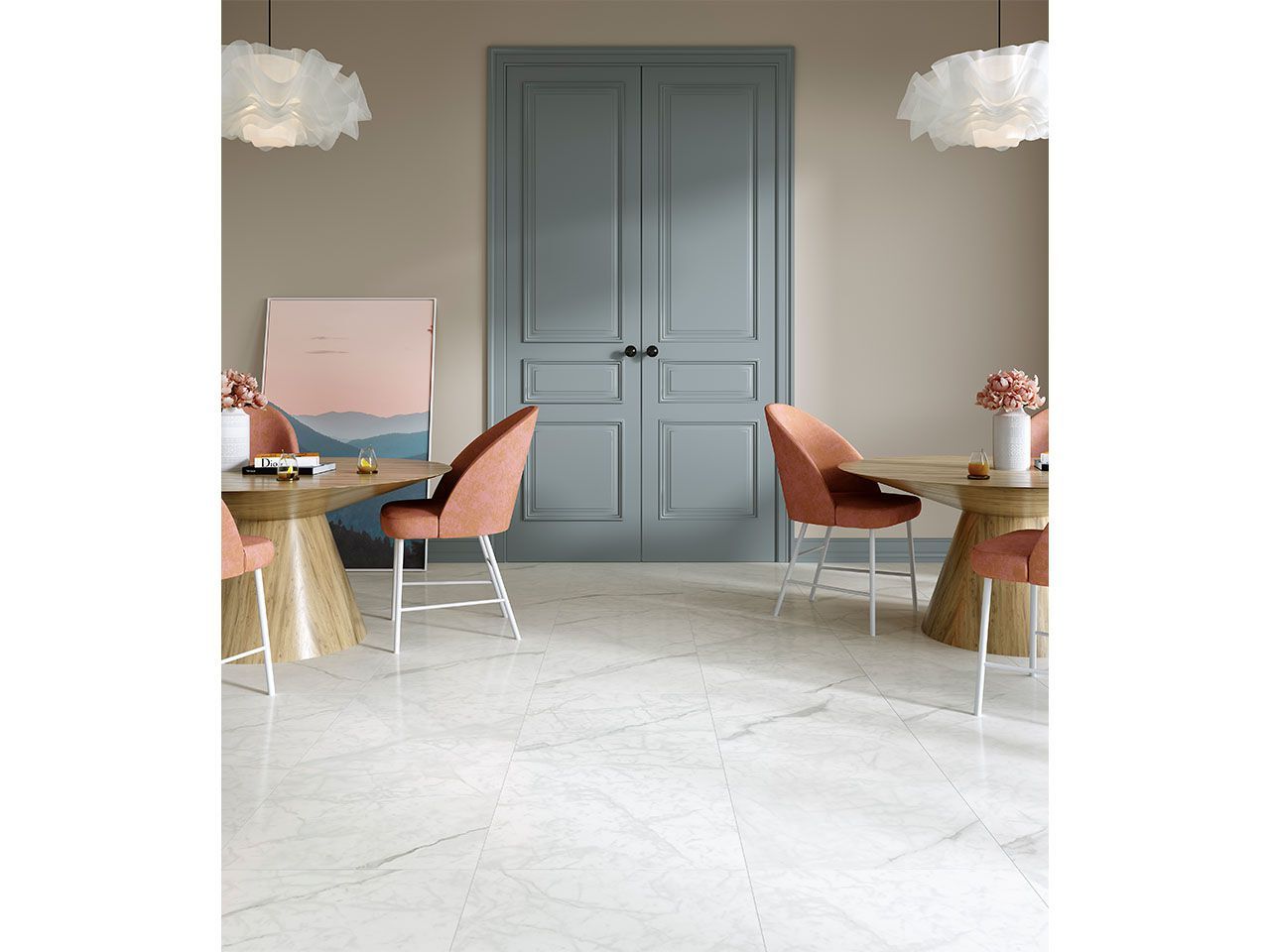 Пол / керамогранит с мраморным эффектом Kaleseramik плиты ARCH-00065407 - Вид №4