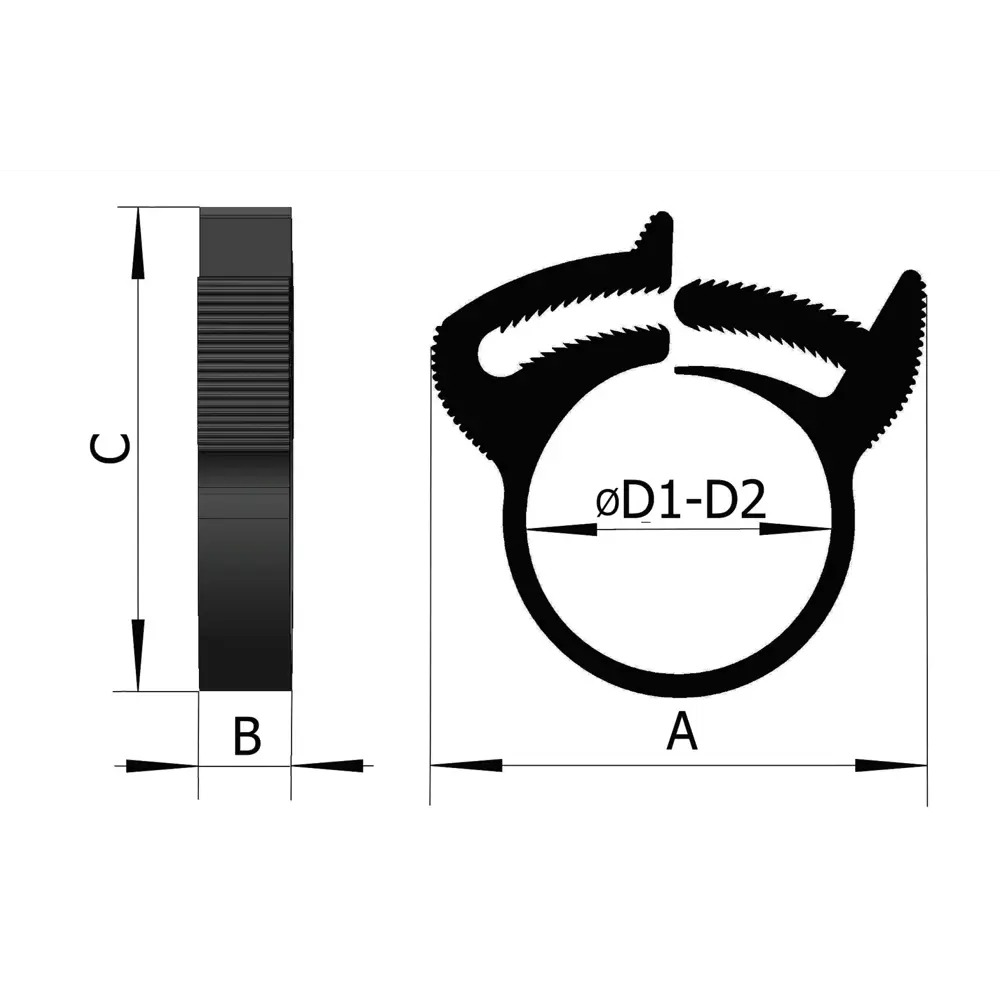 Хомут силовой Santreyd Clip-Track 26-22 для герметичных соединений (10 шт) 83996216 STLM-0046003 - Вид №4