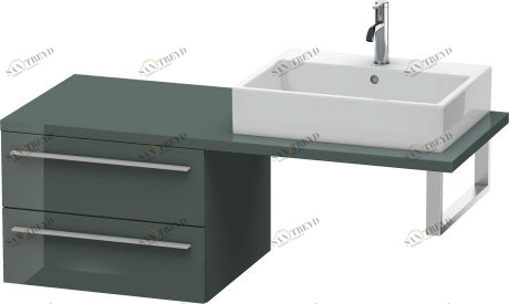 XL543803838 Шкафчик для консоли X-Large #XL5438 600 x 548 мм Доломитово-серый глянцевый лак Duravit