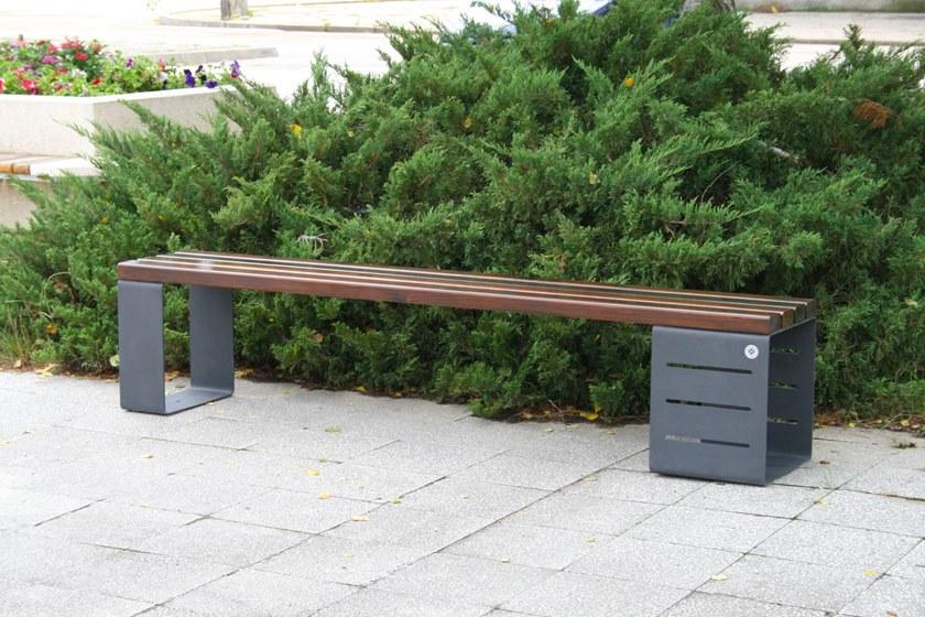 ENCHO ENCHEV - ETE Скамья из дерева и металла без спинки  133  - Вид №2