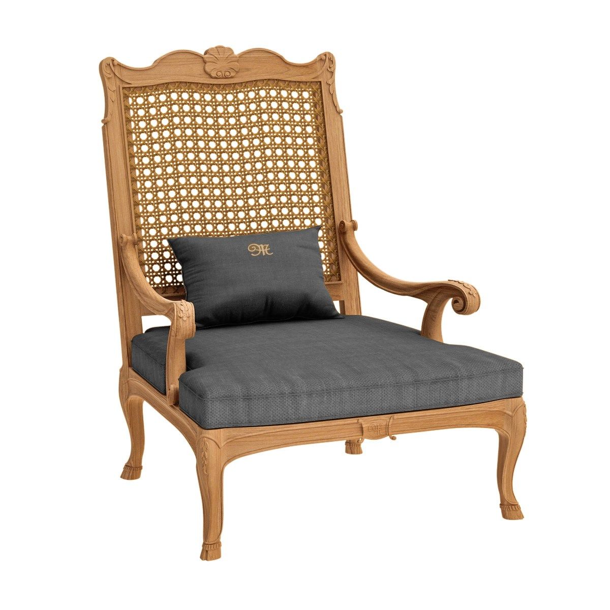 Садовое кресло из тикового дерева ASTELLO Fleur de Lys ARCH-00019019 - Вид №3