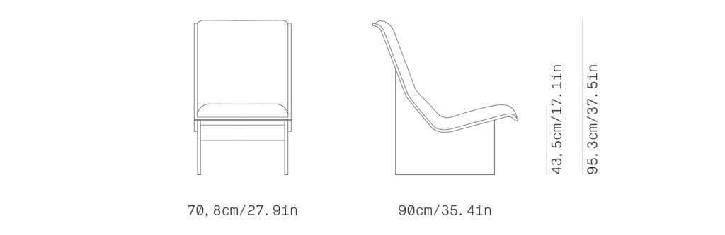 Деревянное кресло с высокой спинкой Omelette Editions PORTA ARCH-00030888 - Вид №8
