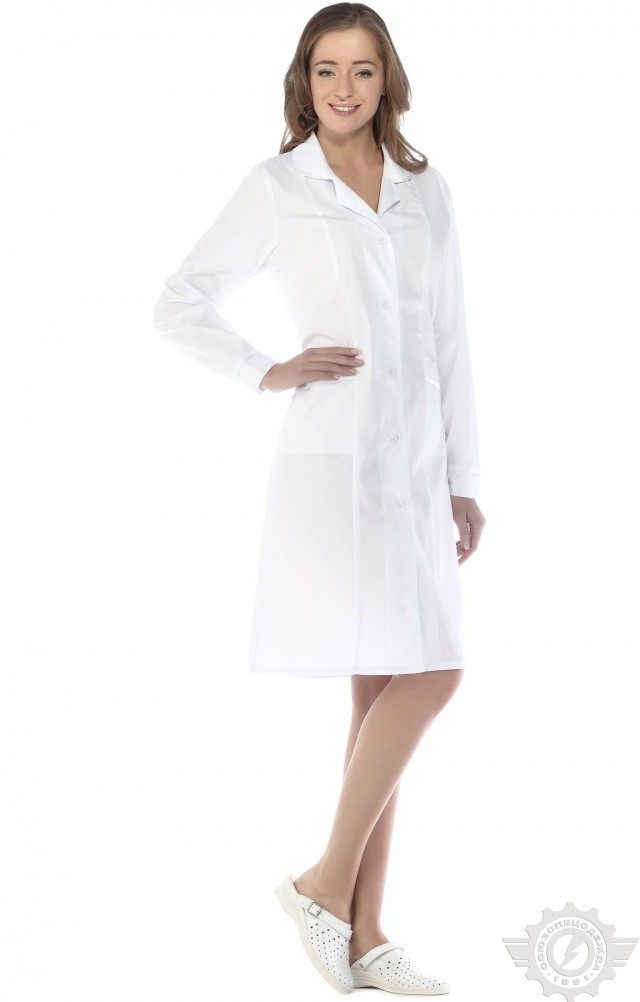 65773 Халат "Татьяна" белый  Медицинская одежда  размер 46/158-164 Спецодежда  - Вид №2