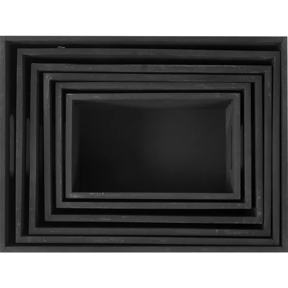 Ящик декоративные 30x22x40 см дерево черный, 6 шт. 86393214 STLM-2188060 Atmosphera  - Вид №3