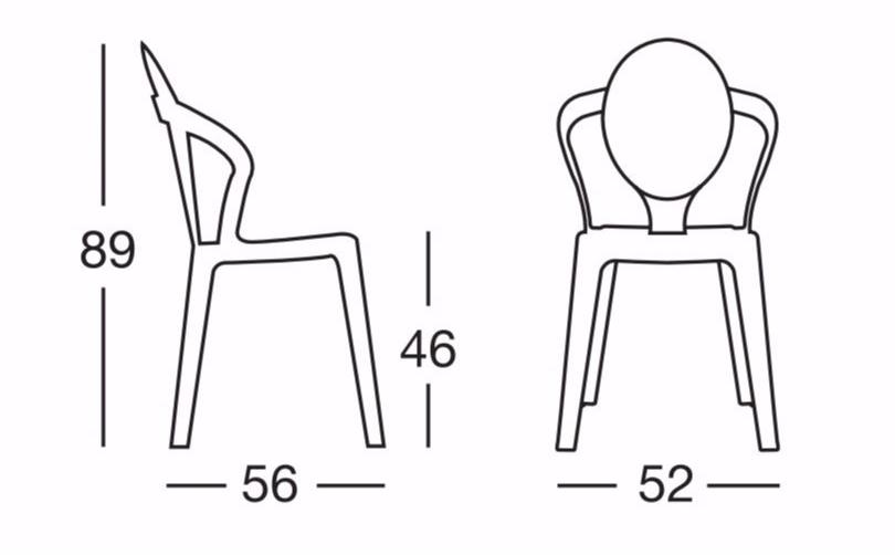 SCAB DESIGN Штабелируемый стул из поликарбоната с подлокотниками sun-id-1460047 - Вид №6