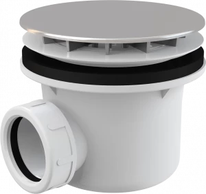 Сифон для душевого поддона, хром