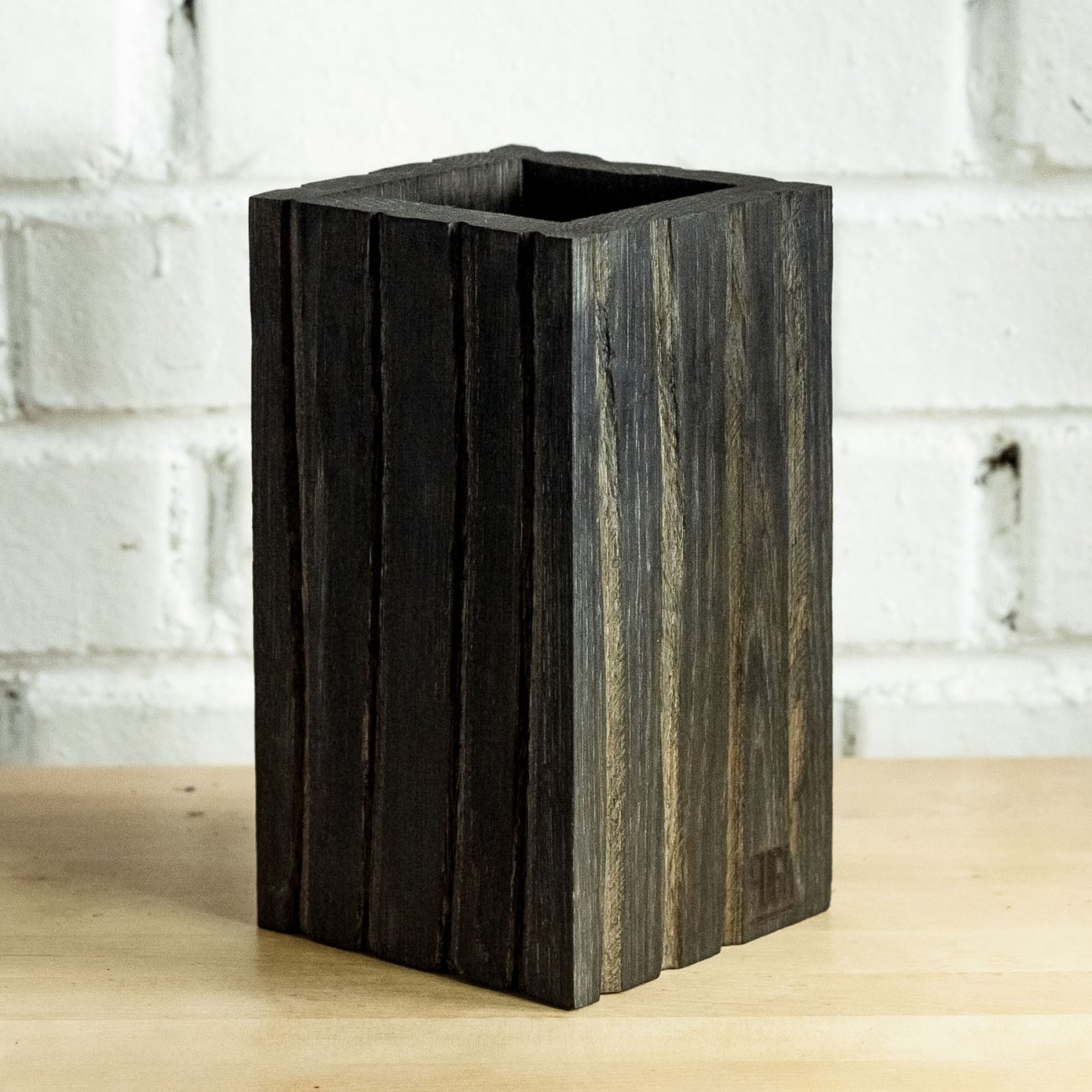 Ваза декоративная черная "Поле" FUGA ECO WOOD 123605 Черный  - Вид №1