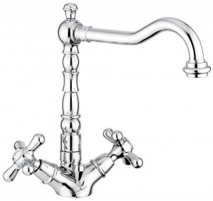 12613NO Смеситель Deco Old с донным клапаном для раковины, цвет черный-золото