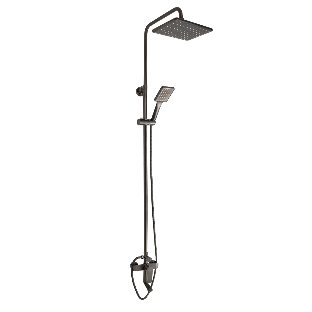 GFmark - Смеситель + стойка душевая "тропический душ" с двумя лейками, ТИТАН, код: 5175 