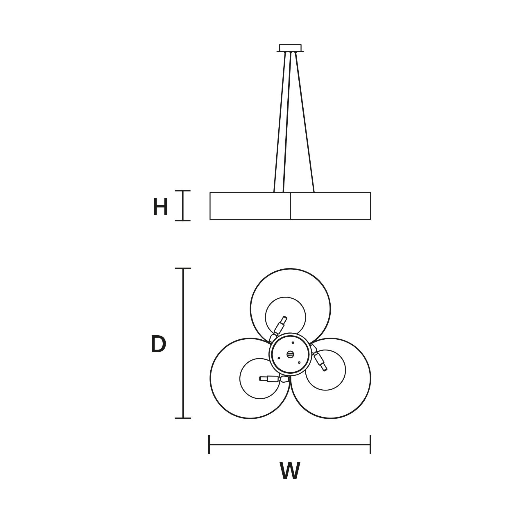 Металлический подвесной светильник Masiero звук ARCH-00057133 - Вид №2
