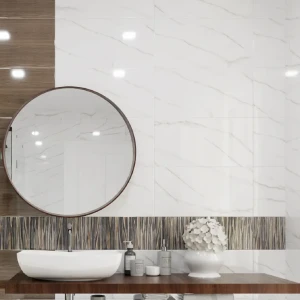 Настенная плитка Нефрит-Керамика Луксор 30x60 см светло-серый глянец 89232597