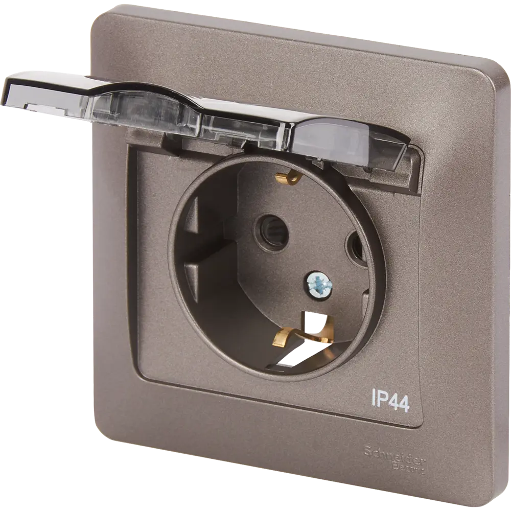 Schneider Electric Glossa - Розетка влагозащищенная графит 84693613 STLM-0053757 - Вид №2