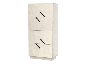 Березовый шкаф с распашными дверцами