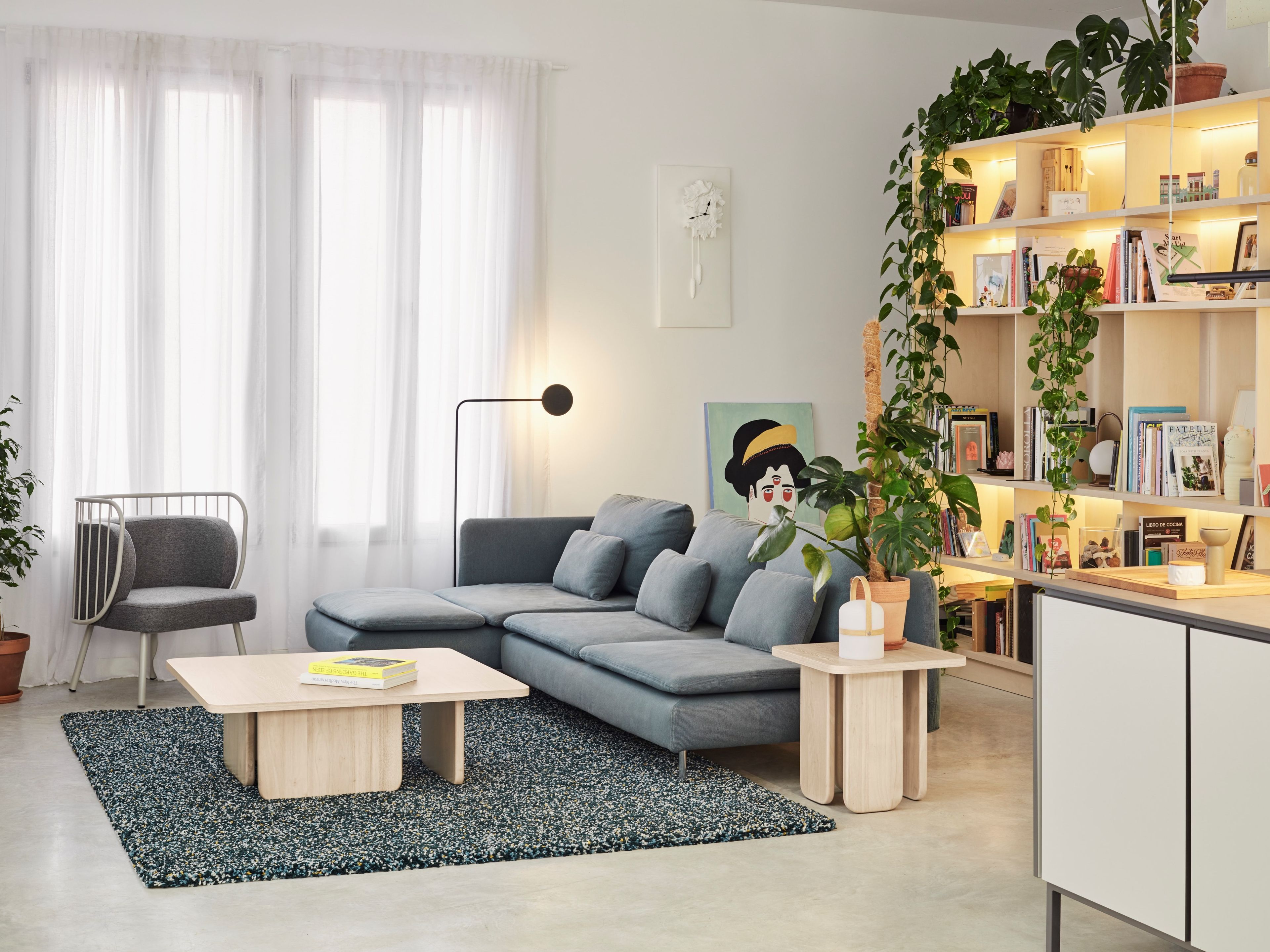 Низкий квадратный журнальный столик из ясеня TEULAT Arq ARCH-00140789 - Вид №9