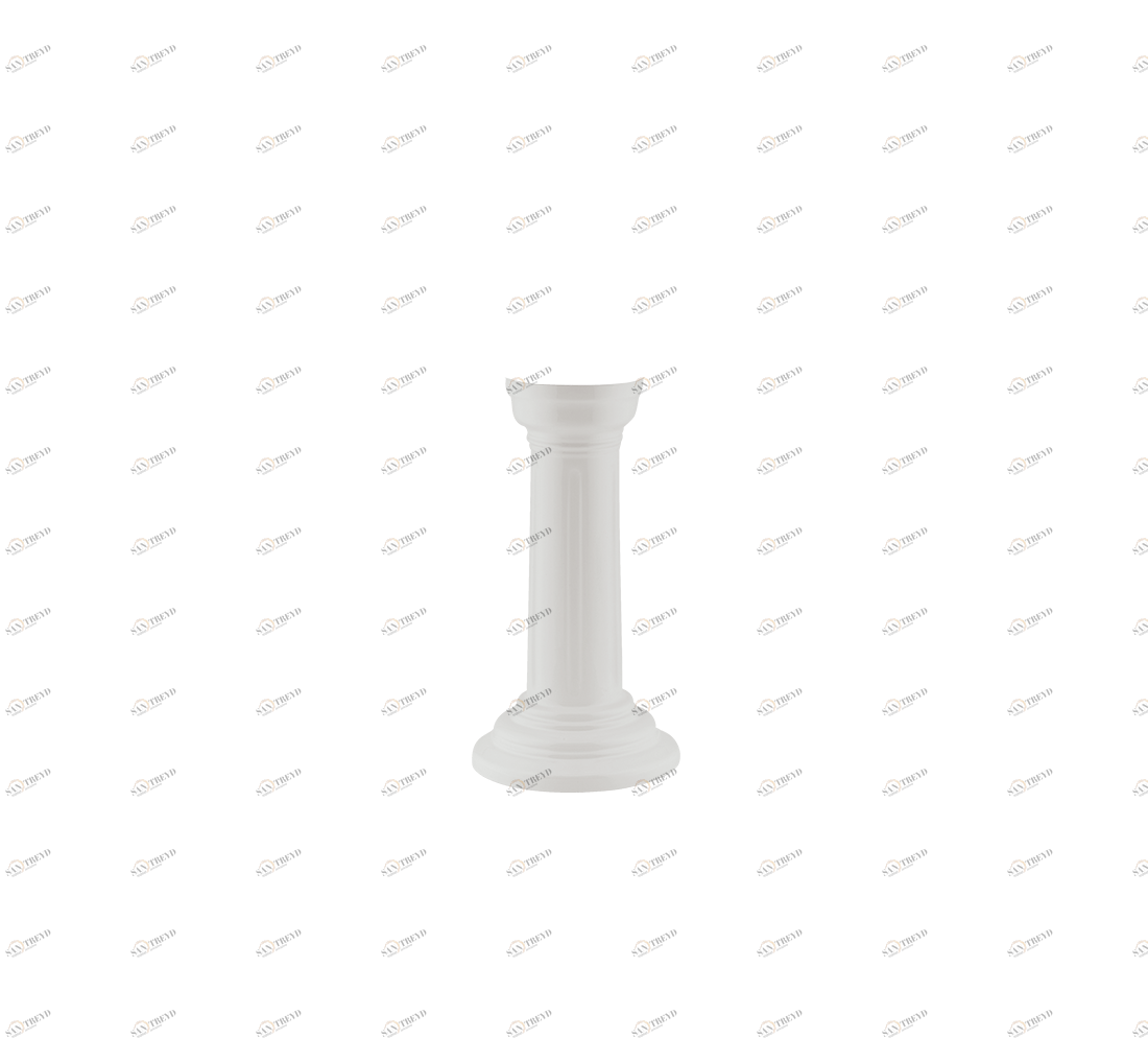 Gentry Home Пьедестал для раковины 640 мм с канавками Belgravia Рифленый белый GH101863 