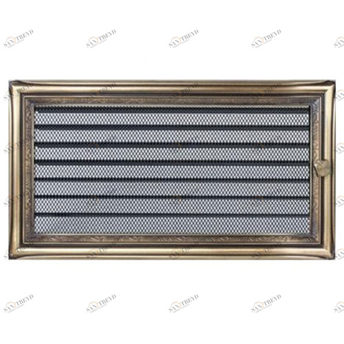 Вентиляционная решетка Kratki 17х30 с жалюзи (рустик) 2990