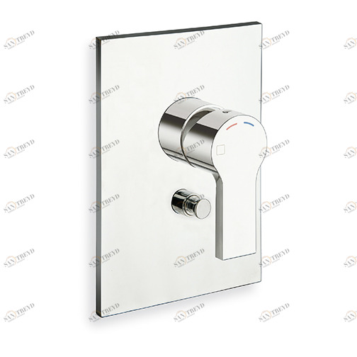 CRIOG659 Внешние части смесителя для ванны / душа с переключателем на 2 выхода для CRICS535 и накладкой из АБС-пластика Cristina Rubinetterie 