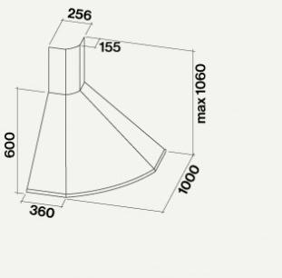 Falmec Угловая вытяжка из нержавеющей стали Design sun-id-1440244 - Вид №1
