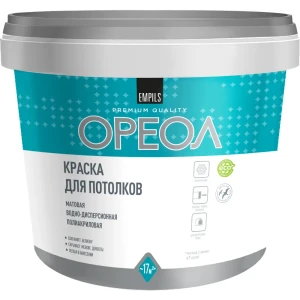 Краска для потолков Ореол матовая цвет белоснежный 3 кг 84439974 STLM-2034724