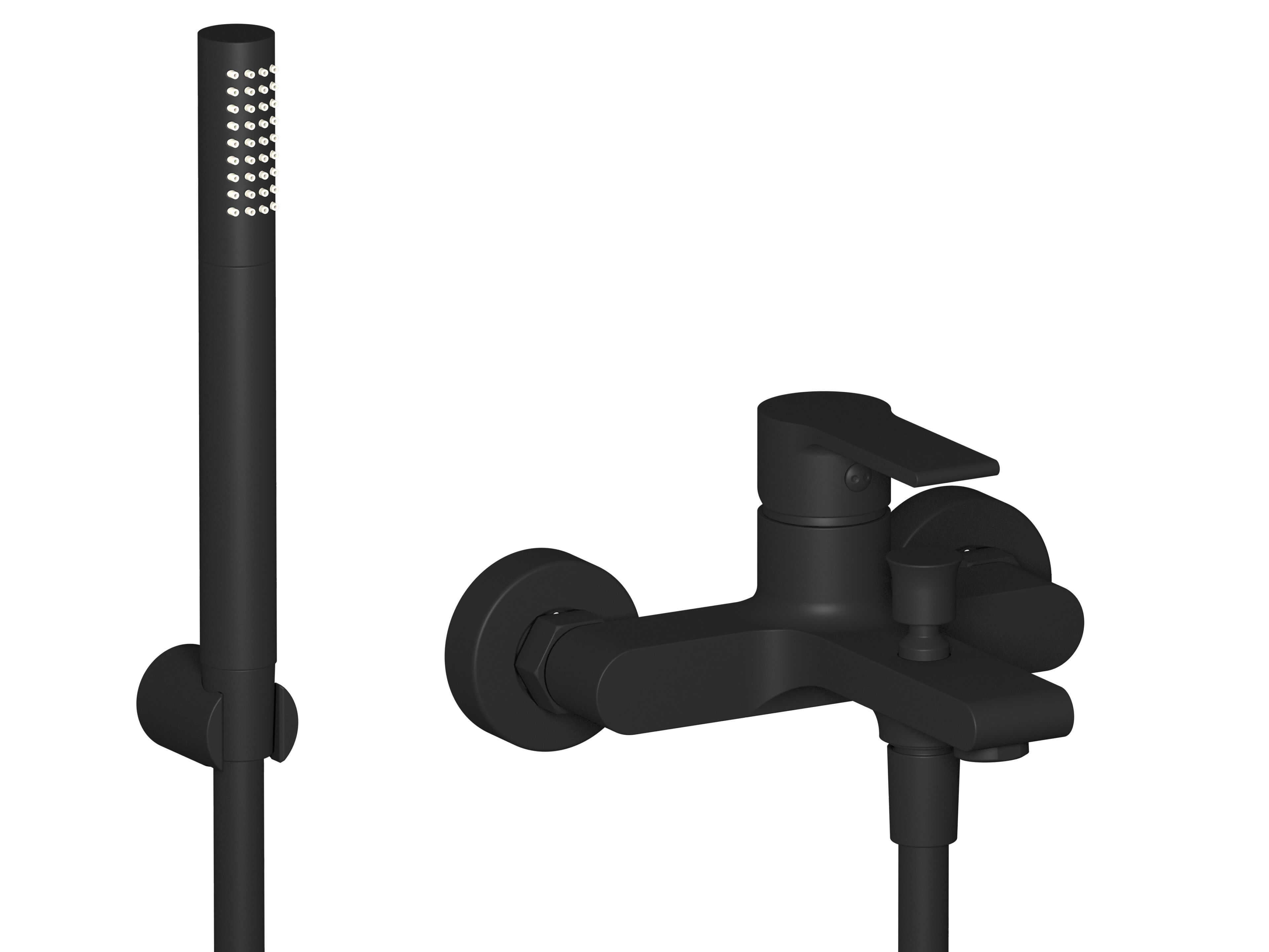 Внешний настенный смеситель для ванны с ручным душем IB WhyNot? ARCH-00075309