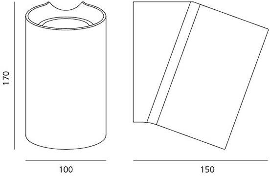Artemide Светодиодный уличный настенный светильник прямого и отраженного света Oblique sun-id-1387542 - Вид №2