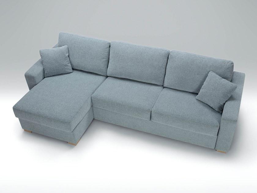 Sits Мягкий 3-местный диван-кровать из ткани с шезлонгом Lukas sun-id-1358695 - Вид №2