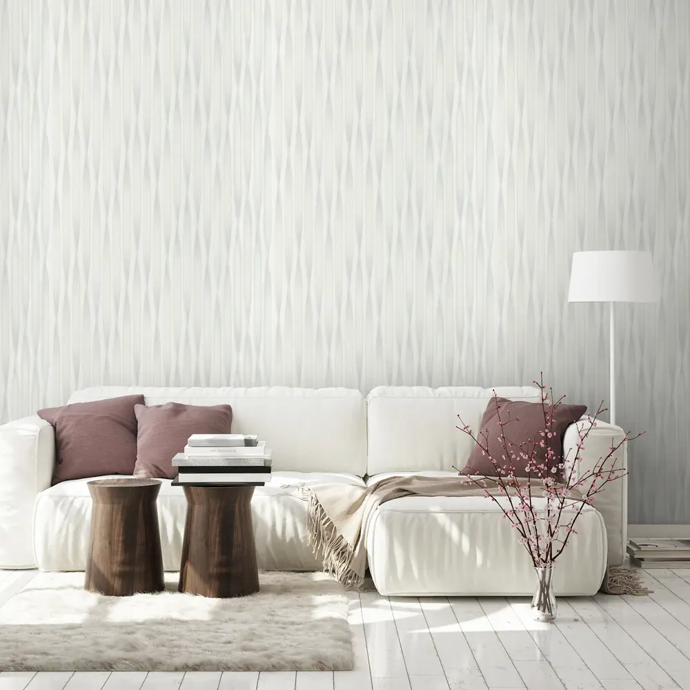 Обои флизелиновые Euro Decor Helix белые 1.06 м ED7230-00 89347318 STLM-2035385 - Вид №2