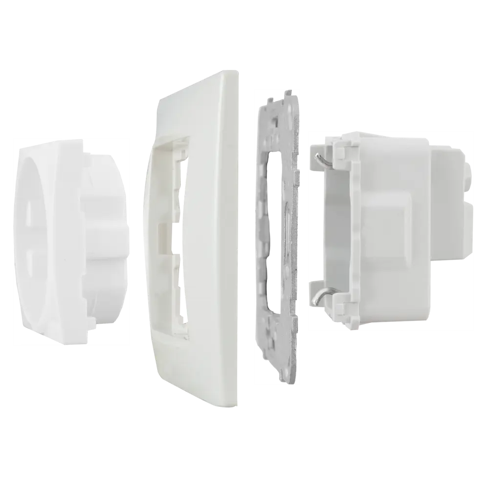 Розетка встраиваемая Systeme Electric Unica с заземлением, цвет белый 10156332 STLM-2020410 - Вид №5