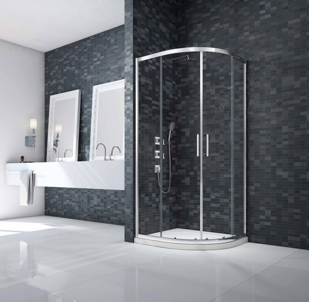 Душевой уголок DWH02BO Merlyn Ionic Хромированный 