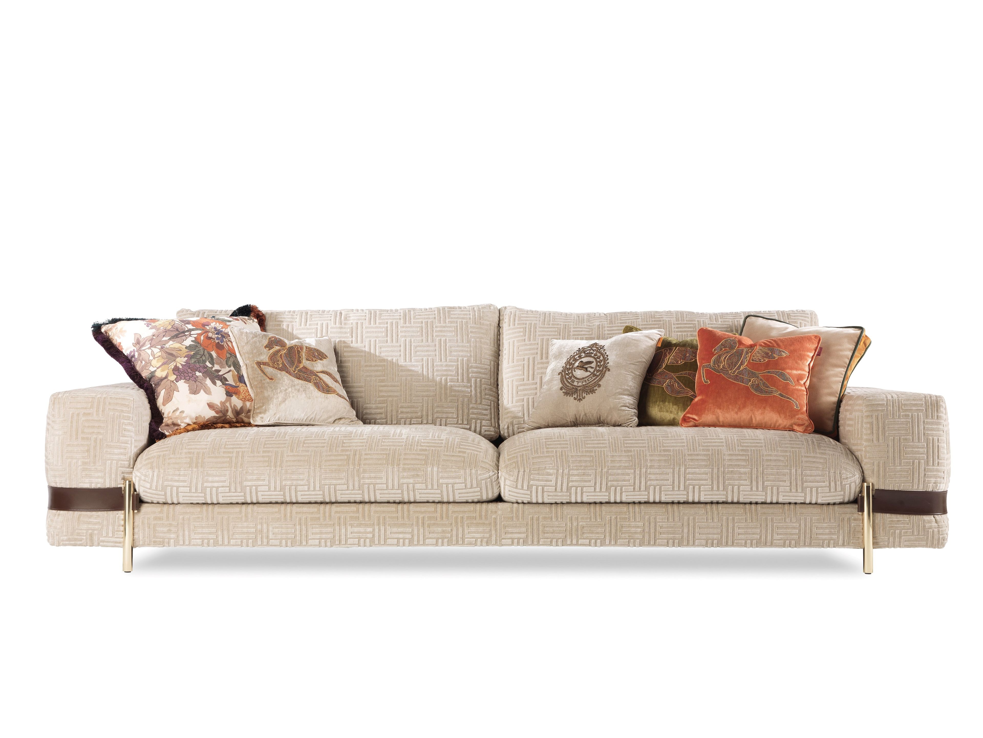 3-местный бархатный диван ETRO Home Interiors ARCH-00011091