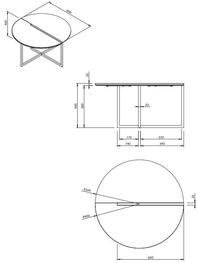 TemaHome Круглый журнальный столик для гостиной sun-id-1361877 - Вид №29